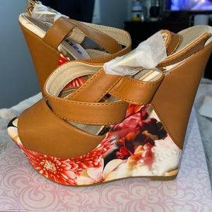 Floral Wedge Sandals
